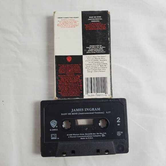 James Ingram – I Don’t Have the Heart Cassette Single (1989) - Picture 2 of 3